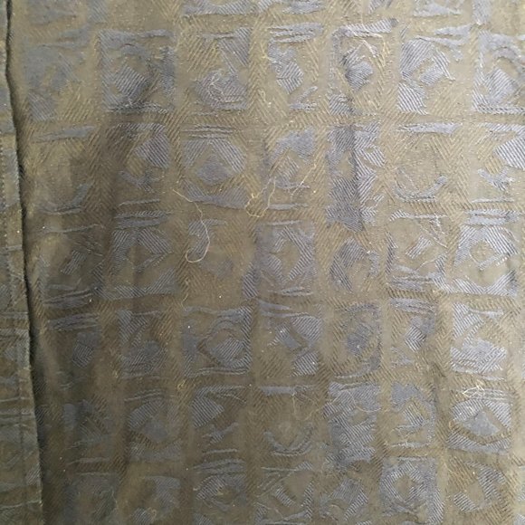 Bugatchi Shaped Fit Black Blue Shirt Size Large - Picture 3 of 5